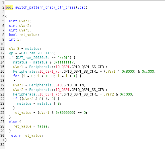 Switch Pattern Game Btn Check Function
